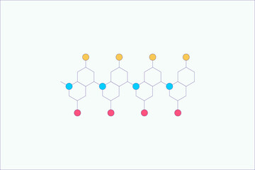 chemical molecule vector design illustration