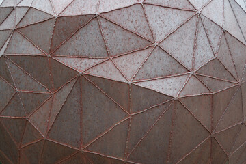 テクスチャー　ざらついた金属製の三角形の集合体　texture of triangles 