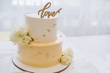 Big and sweet wedding cake
