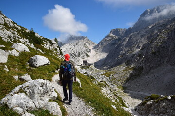 Fototapeta na wymiar Monte Canin - Escursionismo - Trekking
