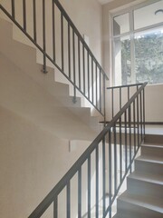 Interior cement staircase house background