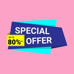 Special offer banner for advertisement