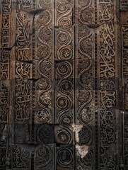 Detail & calligraphy at the Qutub.