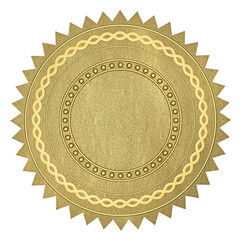 Blank gold certificate