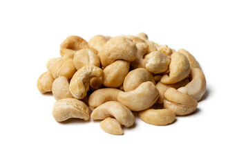cashew nuts on a white background