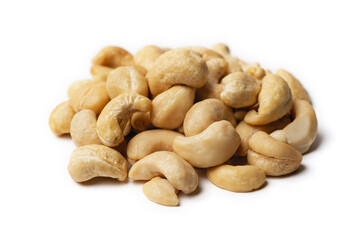 cashew nuts on a white background