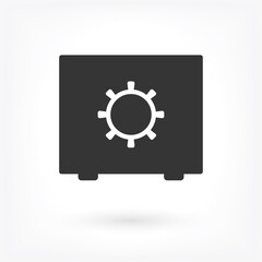 Safe Vector icon . Lorem Ipsum Illustration design