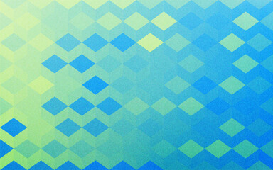 背景素材：淡い黄緑と青のグラデーションの幾何学模様