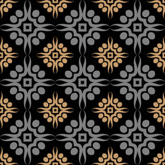 decorative background, seamless wallpaper texture - vector