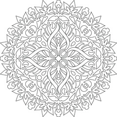 Mandala Vector Coloring Pattern Geometry