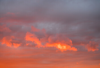 Colors of the beautiful sunset sky