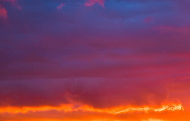 Colors of the beautiful sunset sky