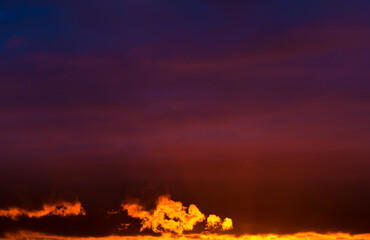 Colors of the beautiful sunset sky