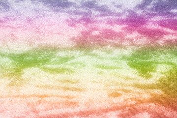 Blurred bokeh background of colourful abstract textile dress - graphic design