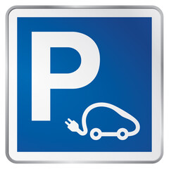 PANNEAU PARKING VOITURES ÉLECTRIQUES