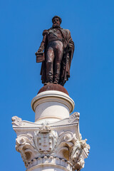Fototapeta na wymiar Statue von Koenig Pedro IV in Lissabon