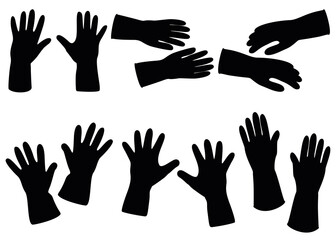 Obraz premium Household gloves for cleaning the house.