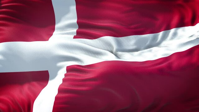 Flag of Denmark Loop 3D