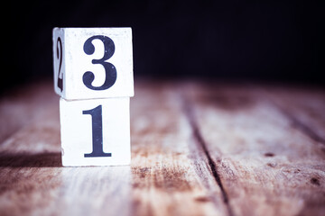 Number 31, thirty one, three and one - date, anniversary, birthday