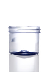 transparent clear plastic container cosmetic cream food
