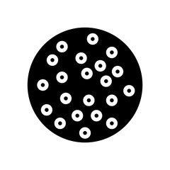 lichen planus skin disease glyph icon vector. lichen planus skin disease sign. isolated contour symbol black illustration