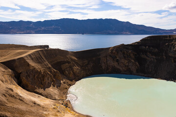 Askja Vulkansee mit Viti Krater © Alexander Jeglitsch