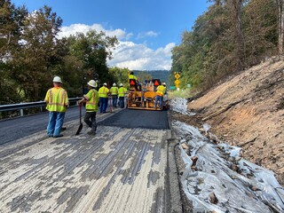 Tanker Explosion Repairs - U.S. 460 WB - Giles County, VA © mzglass96