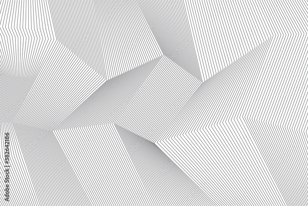 Wall mural abstract background pattern made with repeated lines forming geometric shapes in 3 dimensions. simpl