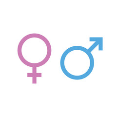 Gender symbol flat icon