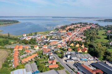 Fototapeta na wymiar Præstø old Town from West