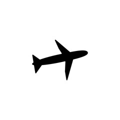 Airplane icon logo, vector design