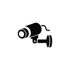 CCTV camera icon vector isolated on white, logo sign and symbol.