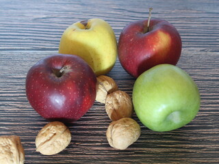 Apples Fruits Health Natural Colors Food Flavor