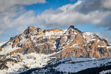typical mountain formations of the Italian Dolomites