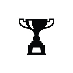 Trophy icon vector isolated on white, logo sign and symbol.