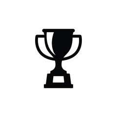 Trophy icon vector isolated on white, logo sign and symbol.