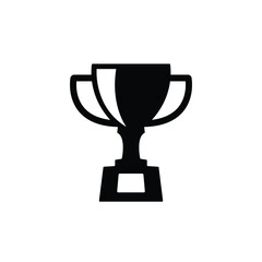 Trophy icon vector isolated on white, logo sign and symbol.