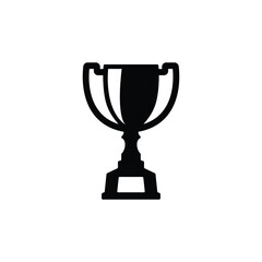 Trophy icon vector isolated on white, logo sign and symbol.