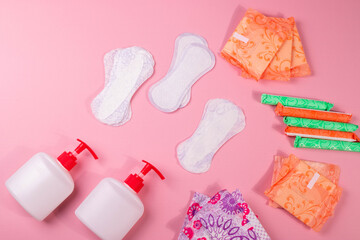 individual hygeine items for females during menstruation period