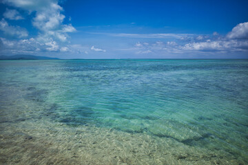 沖縄県八重山諸島 竹富島 西桟橋から見た海
