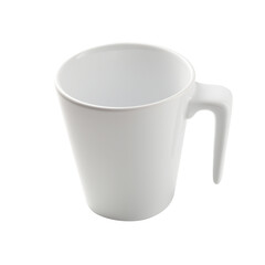 White ceramic mug isolated on a white.