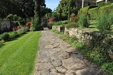 stone path in the garden