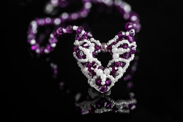 image of beautiful purple pearl pendant