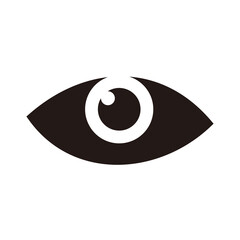 Eye icon vector illustration sign
