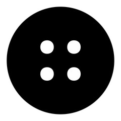 
Button solid vector  icon 
