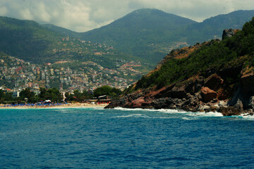 Fototapeta premium Beautiful view of Antalia harbor, Turkey