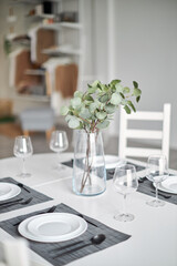 table set for a wedding reception