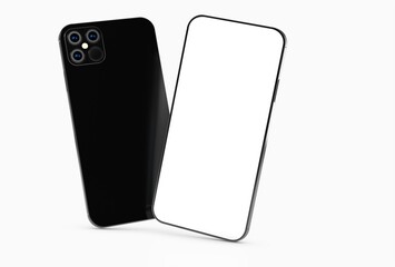 a digital smartphone device mobile phone 3d isolated