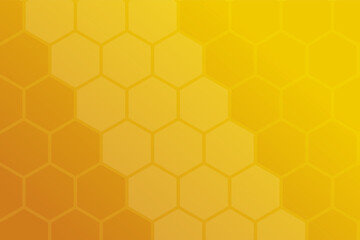 Abstract paper hexagon yellow gradient background. Premium Vector polygon shapes for business or corporate purpose