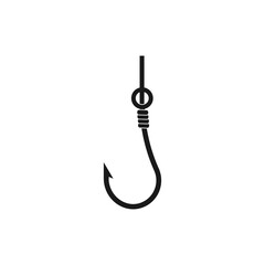 Fishing hook icon. Vector illustration. Isolated.